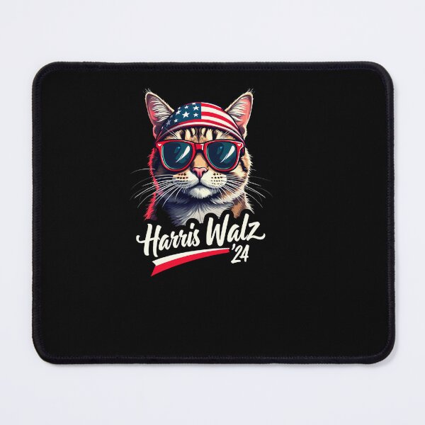 Item preview, Harris Waltz 2024 Funny Cat Election Kamala Harris Tim Waltz designed and sold by smartrocket.