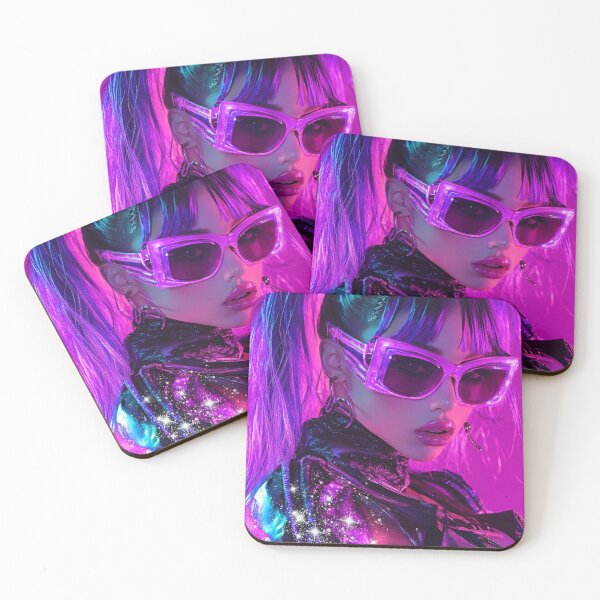 Item preview, Realistic cyber web space design girl colorful designed and sold by pinkuardesign.