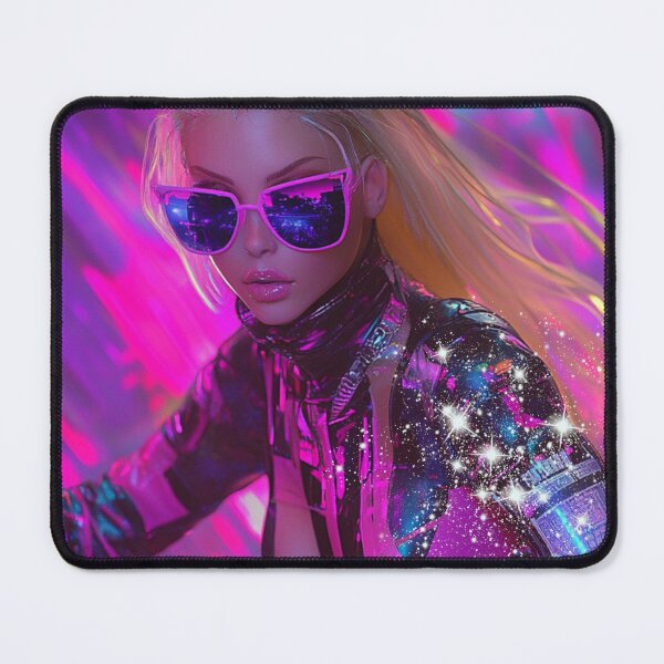 Item preview, Realistic cyber web space design girl colorful designed and sold by pinkuardesign.