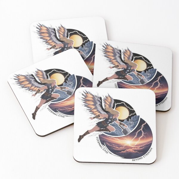 Item preview, Thunder Goddess with Wings and Mjolnir designed and sold by Fly-with-my.