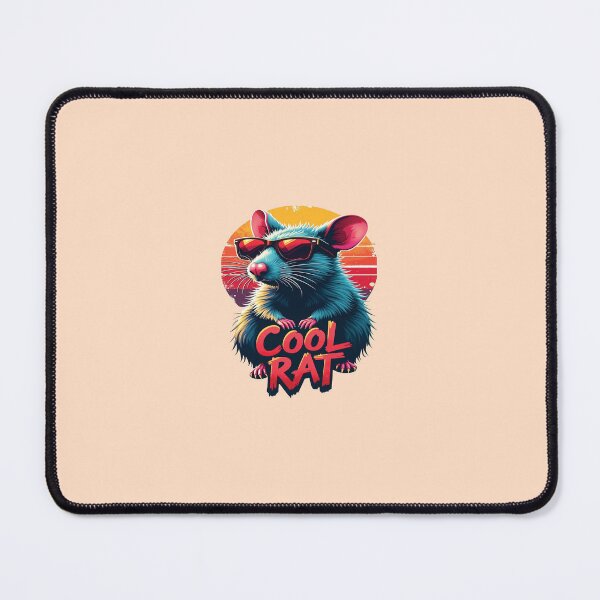 Item preview, Cool Rat with Sunglasses Retro Sunset Design designed and sold by InkredibleZ.