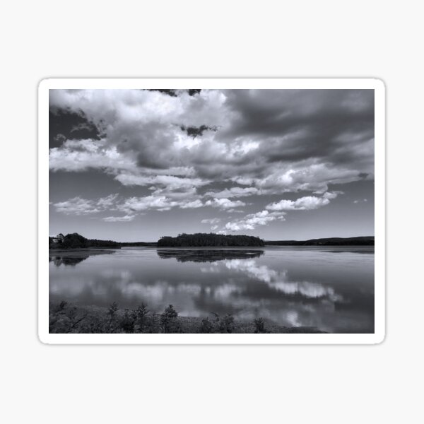 Island Reflections, Big Island Nova, Scotia Sticker