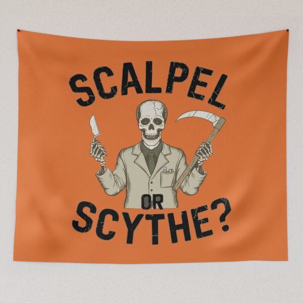 Item preview, Scalpel or scythe, funny med school and Halloween designed and sold by NoetherSym.