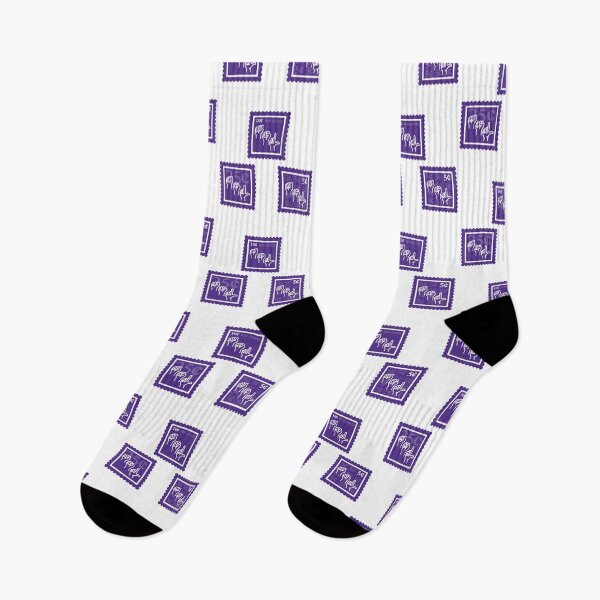 Item preview, ASL | Purple & White Stamps | College American Sign Language Major | Deaf Communication Graduate School Class | Interpreter Job | University Degree Minor | StampHeed 003 designed and sold by StampHeed.