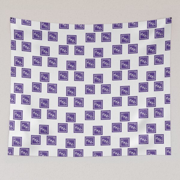 Item preview, ASL | Purple & White Stamps | College American Sign Language Major | Deaf Communication Graduate School Class | Interpreter Job | University Degree Minor | StampHeed 003 designed and sold by StampHeed.