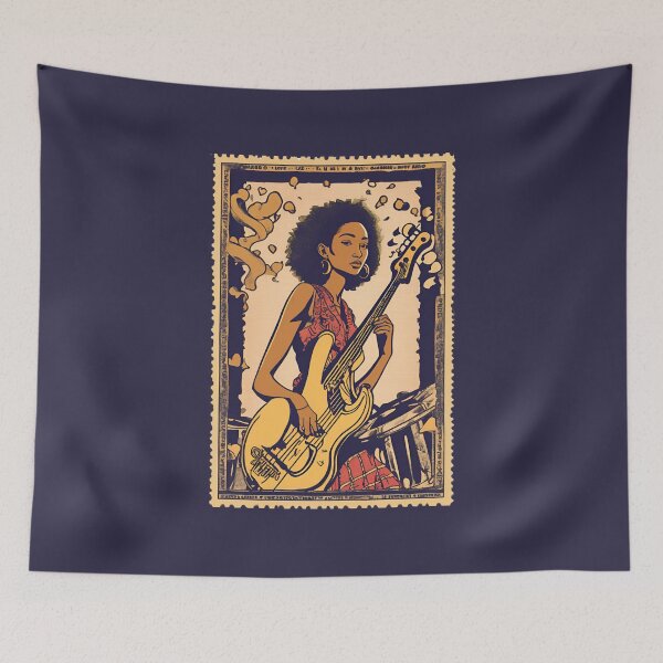 Item preview, Jazz Bassist Esperanza Spalding Vintage 80s Jazz Musician Bass Player Fan designed and sold by FociCreate.