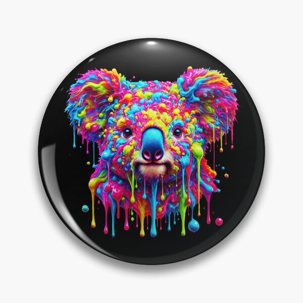 Item preview, Neon Drip Koala – Psychedelic Animal Art designed and sold by SHHCreations.