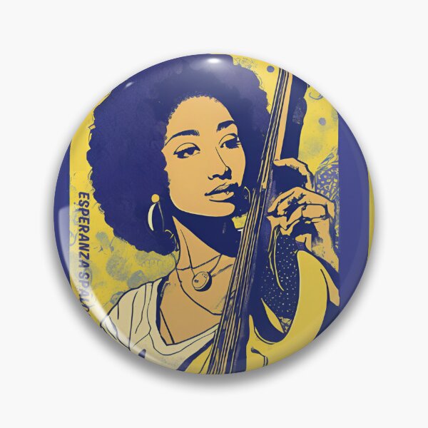 Item preview, Ultramarine Jazz Bassist Esperanza Spalding Bass Guitar Fans Electric Bass Player designed and sold by FociCreate.