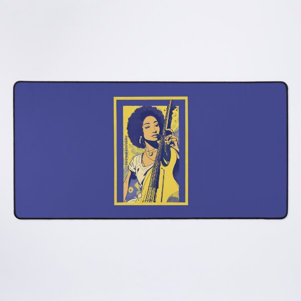 Item preview, Ultramarine Jazz Bassist Esperanza Spalding Bass Guitar Fans Electric Bass Player designed and sold by FociCreate.