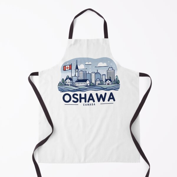 Item preview, Oshawa Ontario Canada Simple Skyline Blue Cityscape designed and sold by HowToCanadian.
