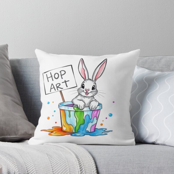 Item preview, Hop Art Bunny designed and sold by BikeRelaxStudio.