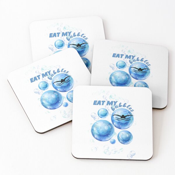 Item preview, Blue 'Eat My Bubbles' – Cool and Bold Swimmer Design! designed and sold by AlexeyevZurga.