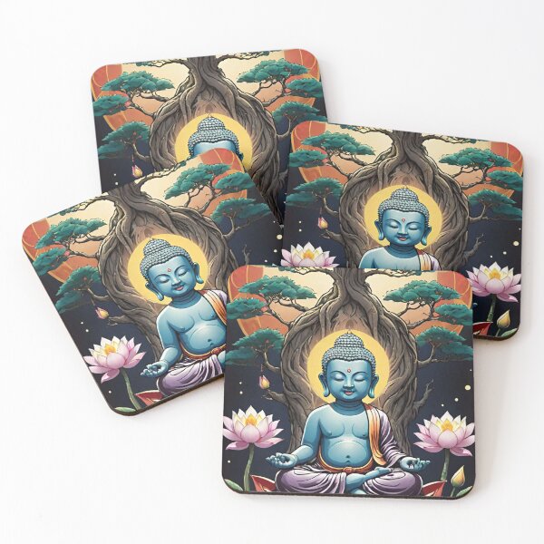 Item preview, Buddha sitting on a lotus flower and the tree of life designed and sold by Sanniasi.
