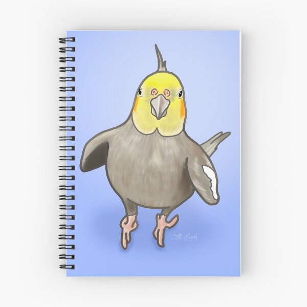 Item preview, Cute Cockatiel with Heart Wings designed and sold by LittleBeaksArt.