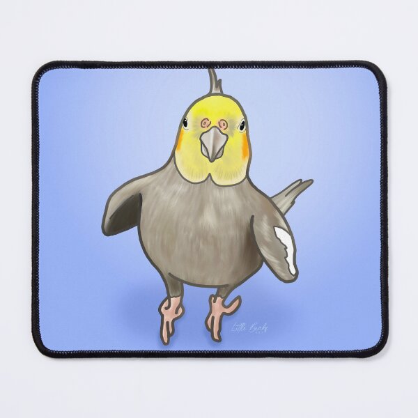Item preview, Cute Cockatiel with Heart Wings designed and sold by LittleBeaksArt.