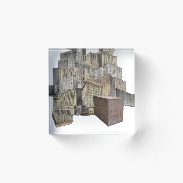 Sonder Collage Acrylic Block