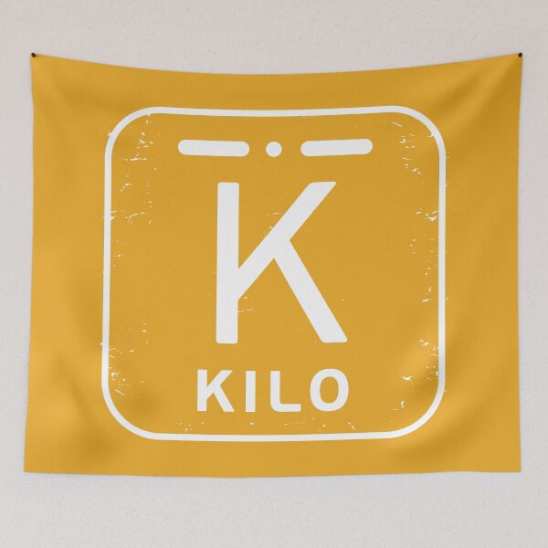 Item preview, NATO phonetic alphabet - Letter K + Morse Code designed and sold by studio838.