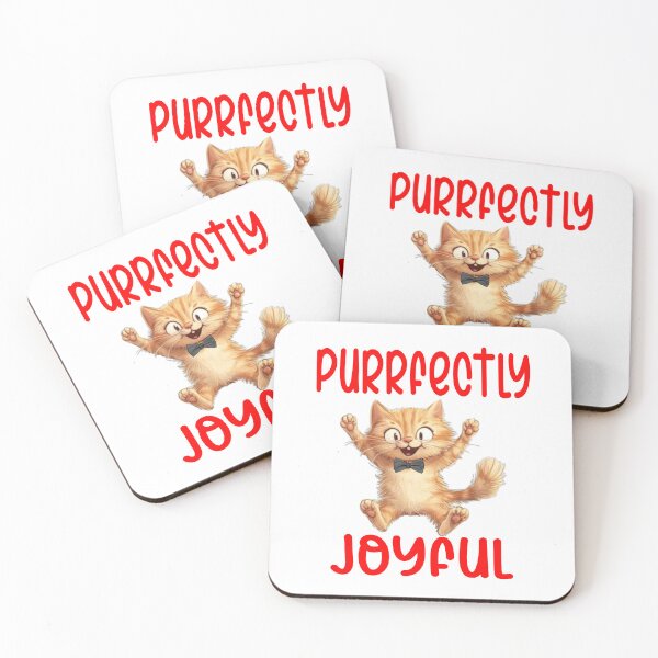 Item preview, Purrfectly Joyful Cat designed and sold by Bliss Find And Design.