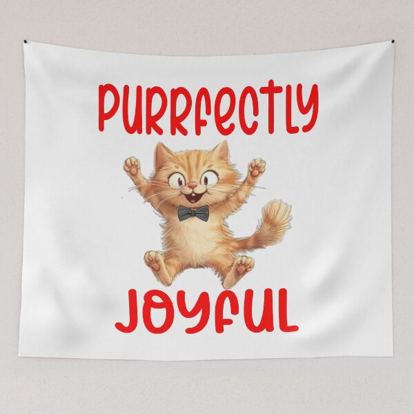 Item preview, Purrfectly Joyful Cat designed and sold by Bliss Find And Design.