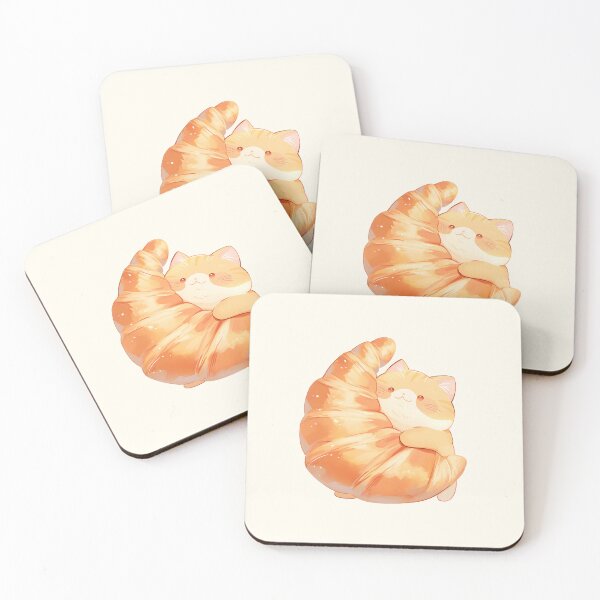 Item preview, Cat Holding a Croissant designed and sold by NikoNekoDesigns.
