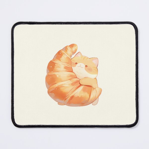 Item preview, Cat Holding a Croissant designed and sold by NikoNekoDesigns.