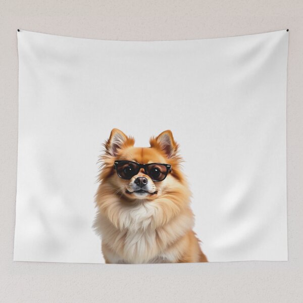 Item preview, Funny cool Pomeranian dog wearing sunglasses designed and sold by LazyOwlStore.
