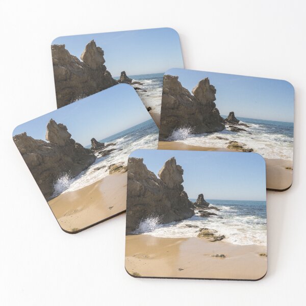 Item preview, Rough Coast Wave Splash at Little Corona Del Mar Beach in Orange County California designed and sold by Georgia Mizuleva.