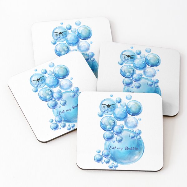 Item preview, Bold Blue 'Eat My Bubbles' – Fast and Fearless Swimmer Design! designed and sold by AlexeyevZurga.