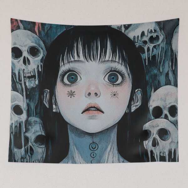 Item preview, Visions of the Melting Grave – Horror Manga Anime girl designed and sold by ForsakenFrames.