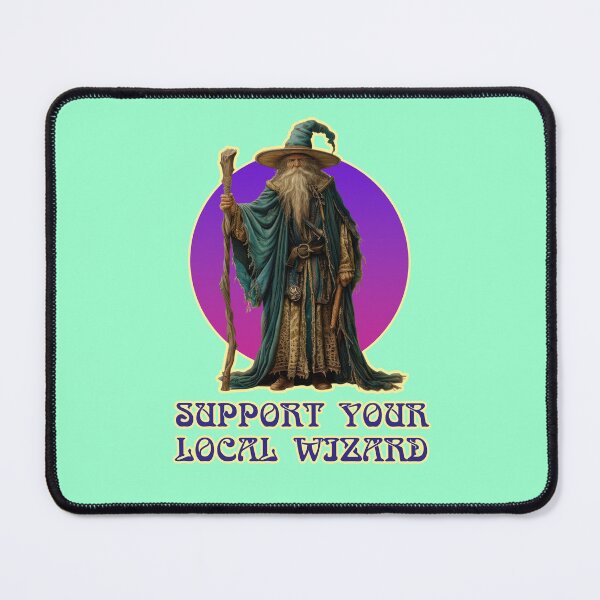 Item preview, whimsical wizard, vintage designed and sold by Mauswohn.