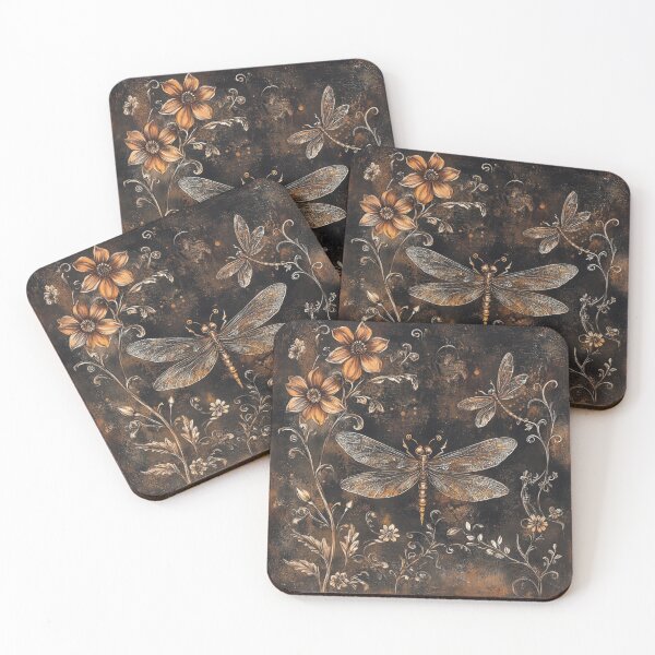 Item preview, vintage dragonfly pattern designed and sold by SaelKamila.