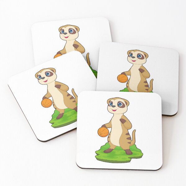 Item preview, Meerkat Basketball player Basketball designed and sold by Snabdesign84.