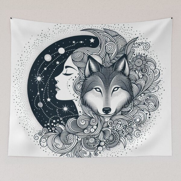 Item preview, Lady And The Wolf designed and sold by J-CCreations.