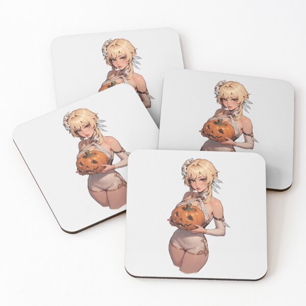 Item preview, Hot Halloween Girl with Blonde hair designed and sold by WaifuBrowser.