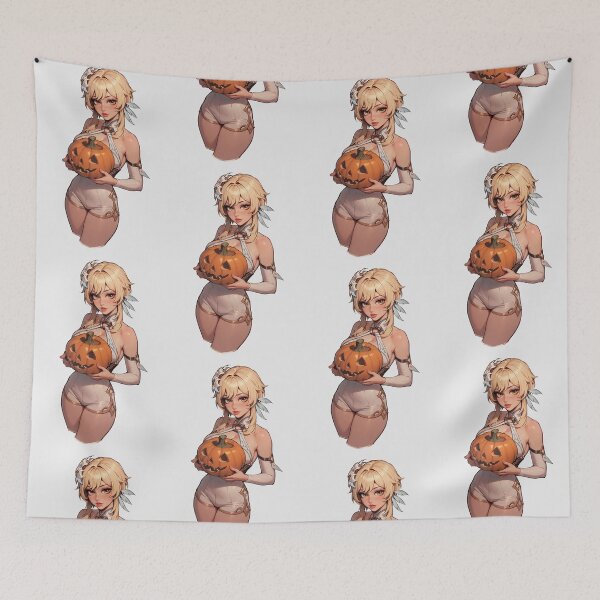 Item preview, Hot Halloween Girl with Blonde hair designed and sold by WaifuBrowser.