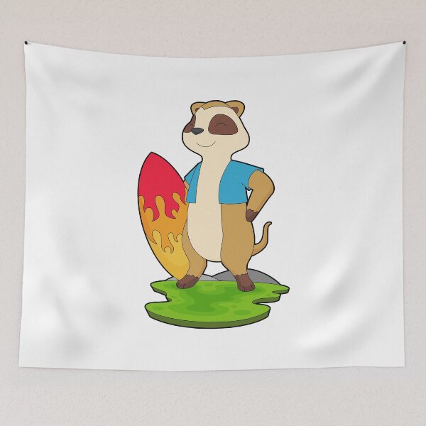 Item preview, Meerkat Surfing Surfboard Summer designed and sold by Snabdesign84.