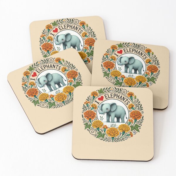 Item preview, I Love Elephants designed and sold by FrictionMaxxing.