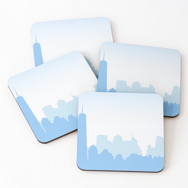 Item preview, Early Morning Network City Skyline  designed and sold by SamirArt.