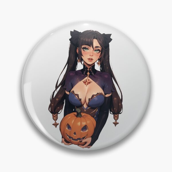 Item preview, Hot Halloween Girl with Dark hair designed and sold by WaifuBrowser.