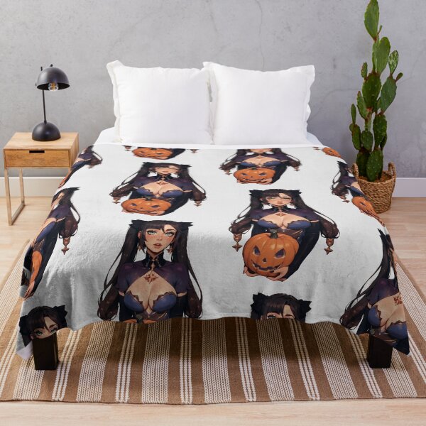 Item preview, Hot Halloween Girl with Dark hair designed and sold by WaifuBrowser.