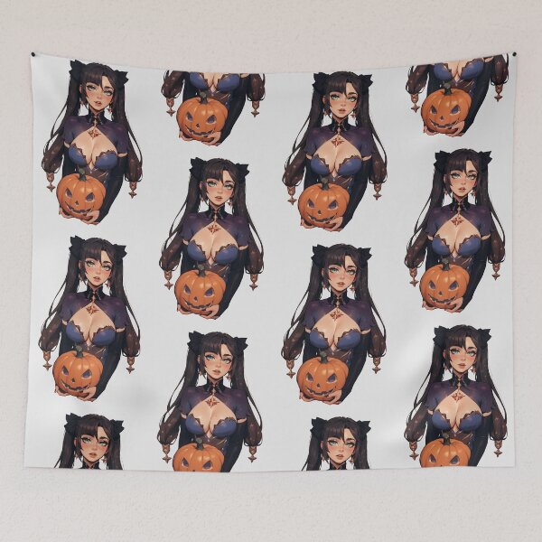 Item preview, Hot Halloween Girl with Dark hair designed and sold by WaifuBrowser.