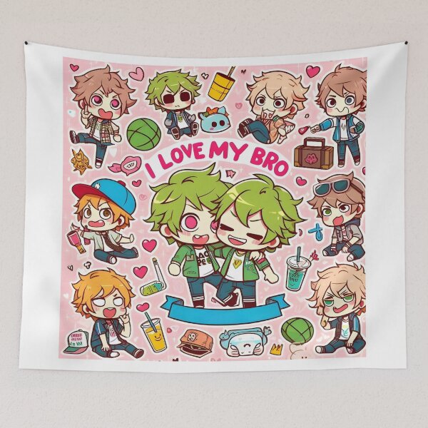 Item preview, I Love My Bro Pattern 3.0  designed and sold by StickyGuys.
