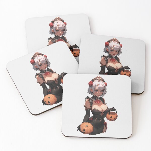 Item preview, Hot Halloween Girl with White hair designed and sold by WaifuBrowser.