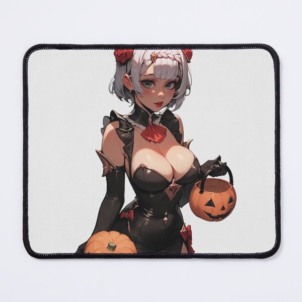 Item preview, Hot Halloween Girl with White hair designed and sold by WaifuBrowser.