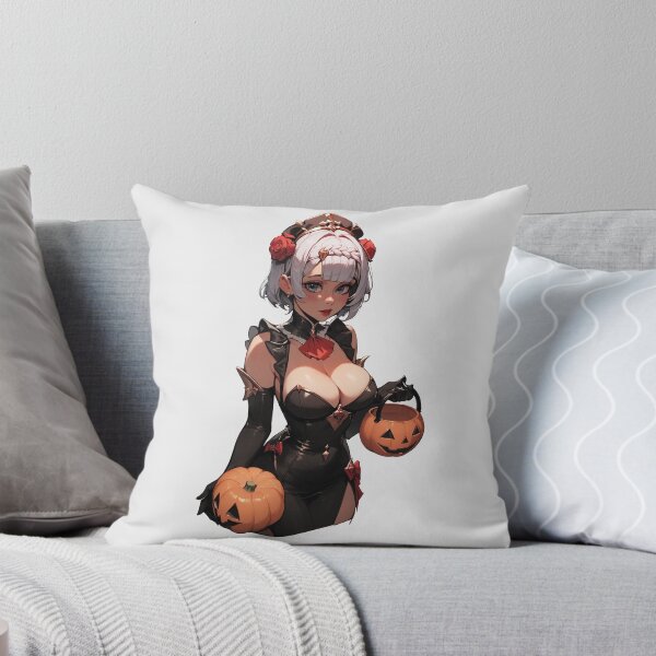 Item preview, Hot Halloween Girl with White hair designed and sold by WaifuBrowser.