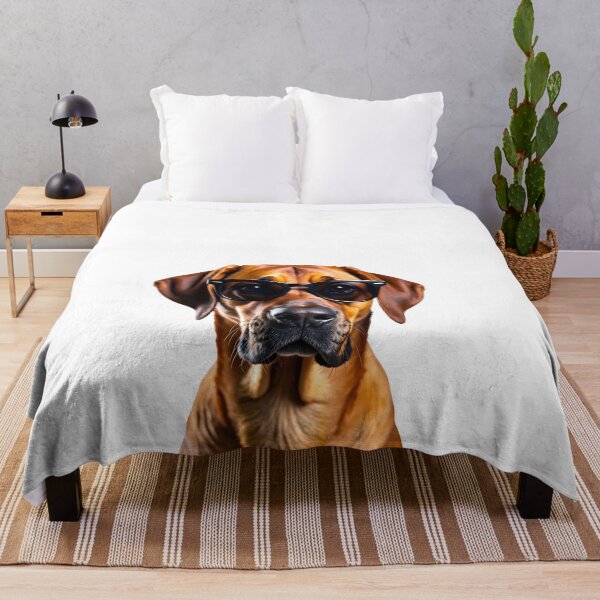 Item preview, Funny cool Rhodesian Ridgeback dog wearing sunglasses designed and sold by LazyOwlStore.