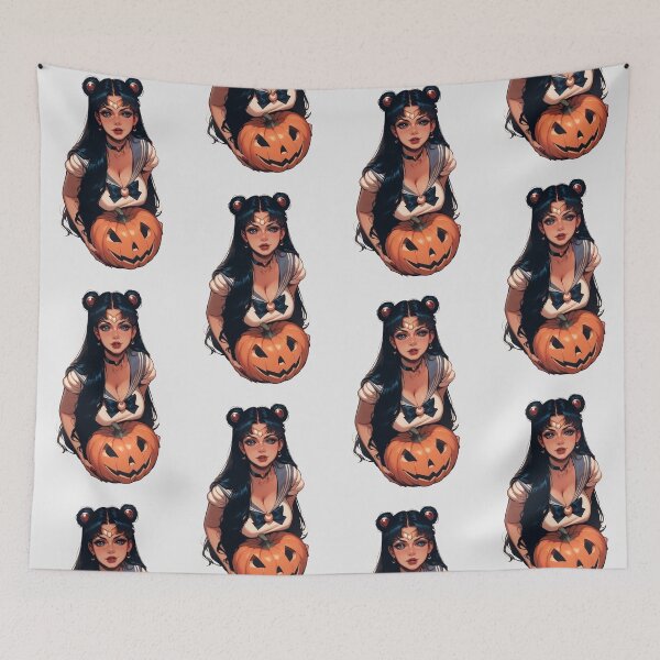 Item preview, Hot Halloween Girl with Dark  hair designed and sold by WaifuBrowser.
