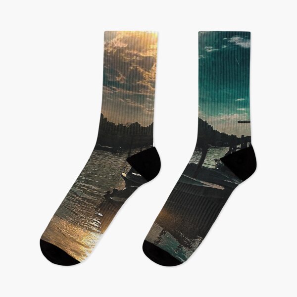 Item preview, Nightfall over the Harbor of Mestre in Italy designed and sold by Tom Sillen.