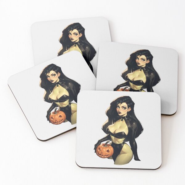 Item preview, Hot Halloween Girl with Dark hair designed and sold by WaifuBrowser.