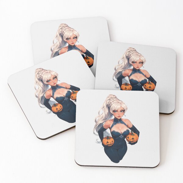 Item preview, Hot Halloween Girl with White hair designed and sold by WaifuBrowser.
